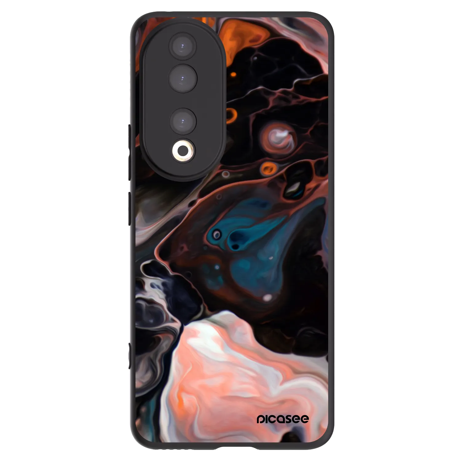 Picasee Μαύρη θήκη σιλικόνης για Honor 90 5G - Cream