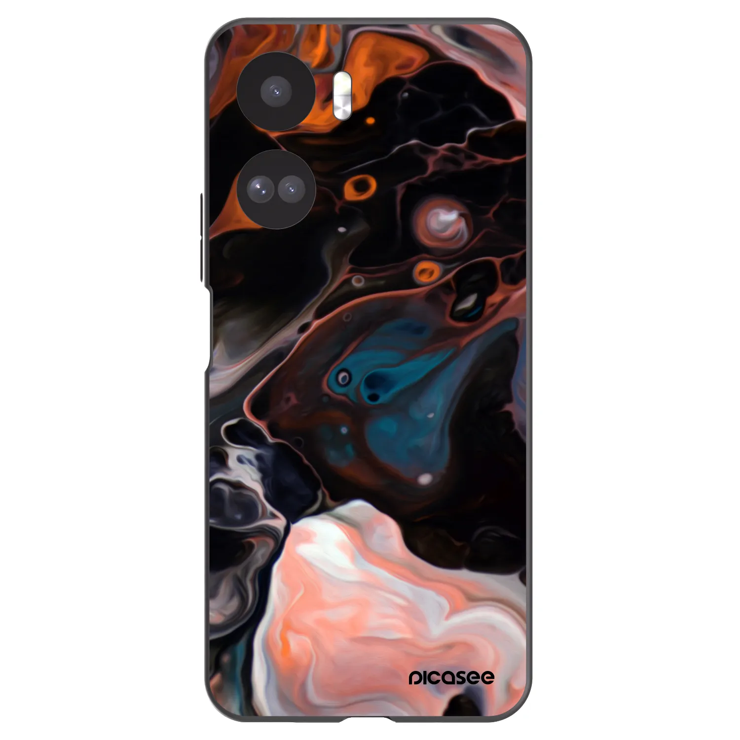 Picasee Μαύρη θήκη σιλικόνης για Honor 90 Lite 5G - Cream