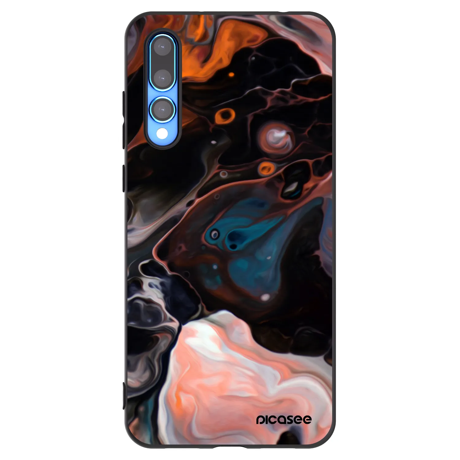 Picasee Μαύρη θήκη σιλικόνης για Huawei P20 Pro - Cream