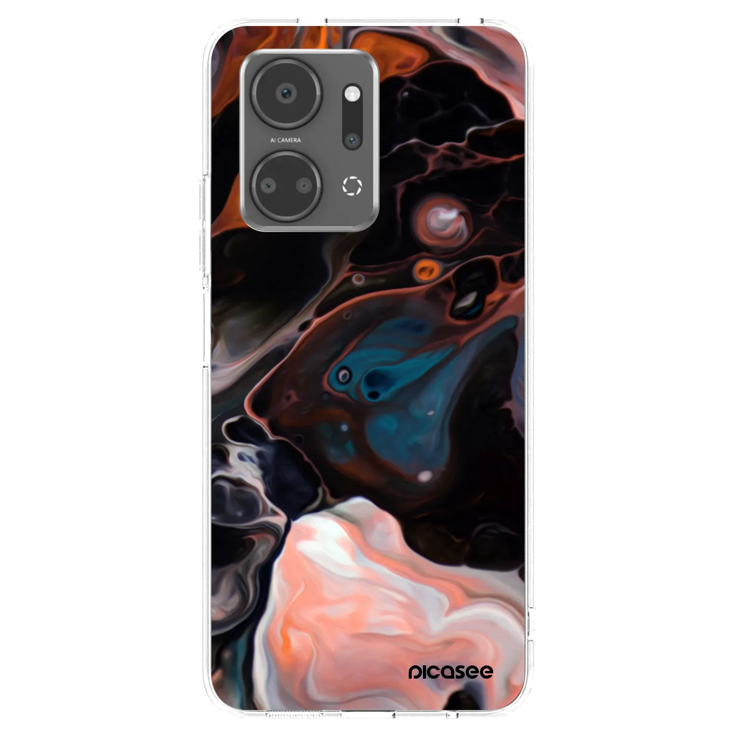Picasee διαφανής θήκη σιλικόνης Honor X7a - Cream