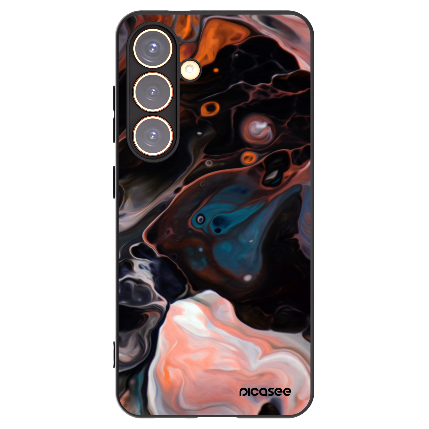 Picasee Μαύρη θήκη σιλικόνης για Samsung Galaxy S24 S921B 5G - Cream