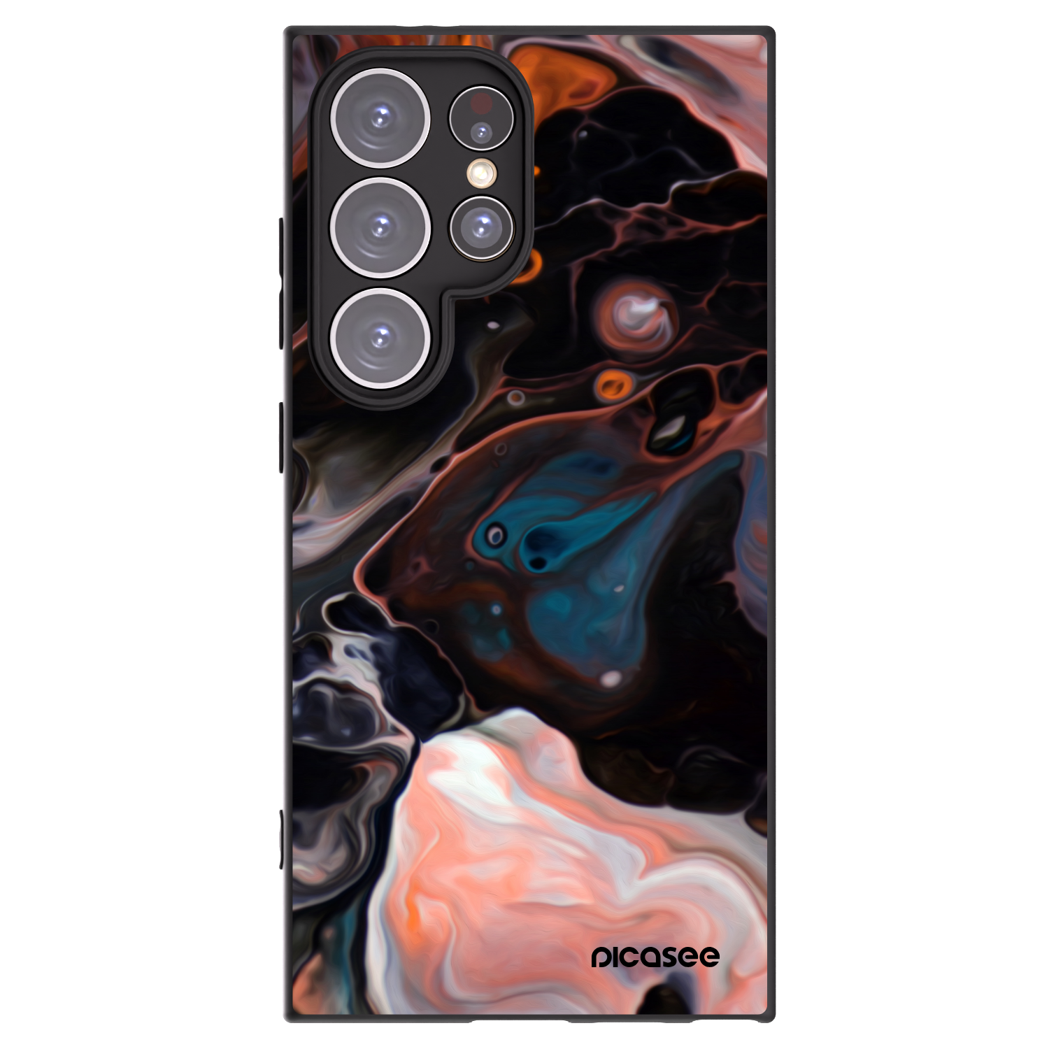 Picasee Μαύρη θήκη σιλικόνης για Samsung Galaxy S24 Ultra S928B 5G - Cream