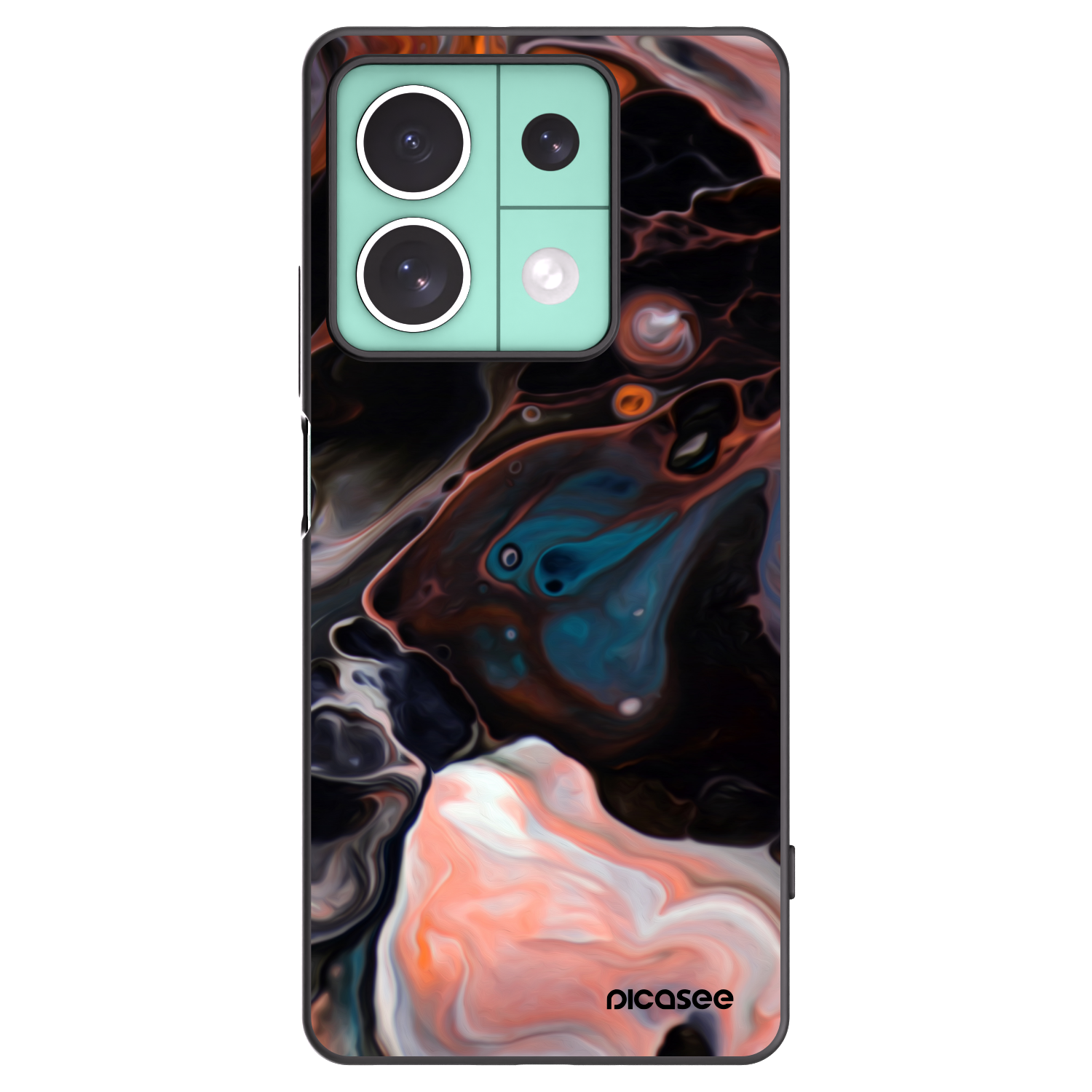 Picasee Μαύρη θήκη σιλικόνης για Xiaomi Redmi Note 13 5G - Cream