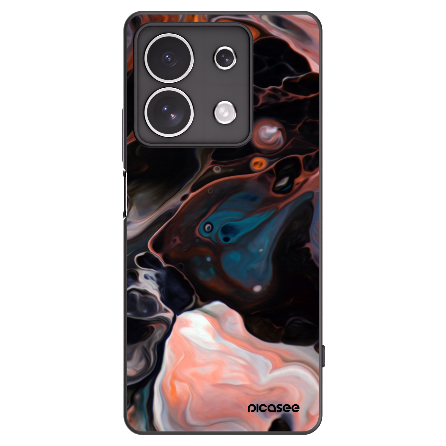 Picasee Μαύρη θήκη σιλικόνης για Xiaomi Redmi Note 13 4G - Cream