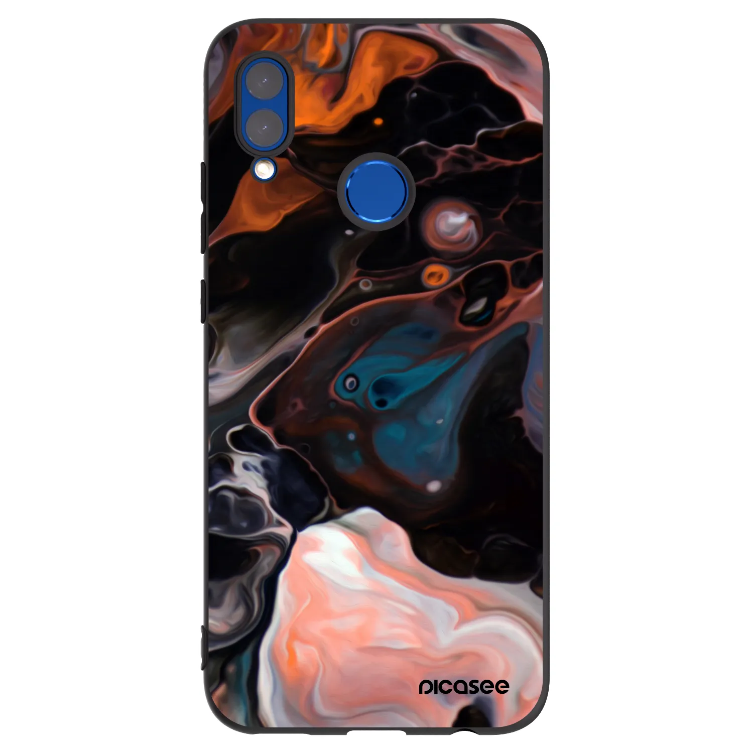 Picasee Μαύρη θήκη σιλικόνης για Huawei P Smart 2019 - Cream