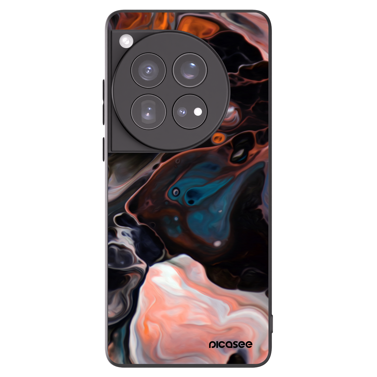 Picasee Μαύρη θήκη σιλικόνης για OnePlus 12 5G - Cream