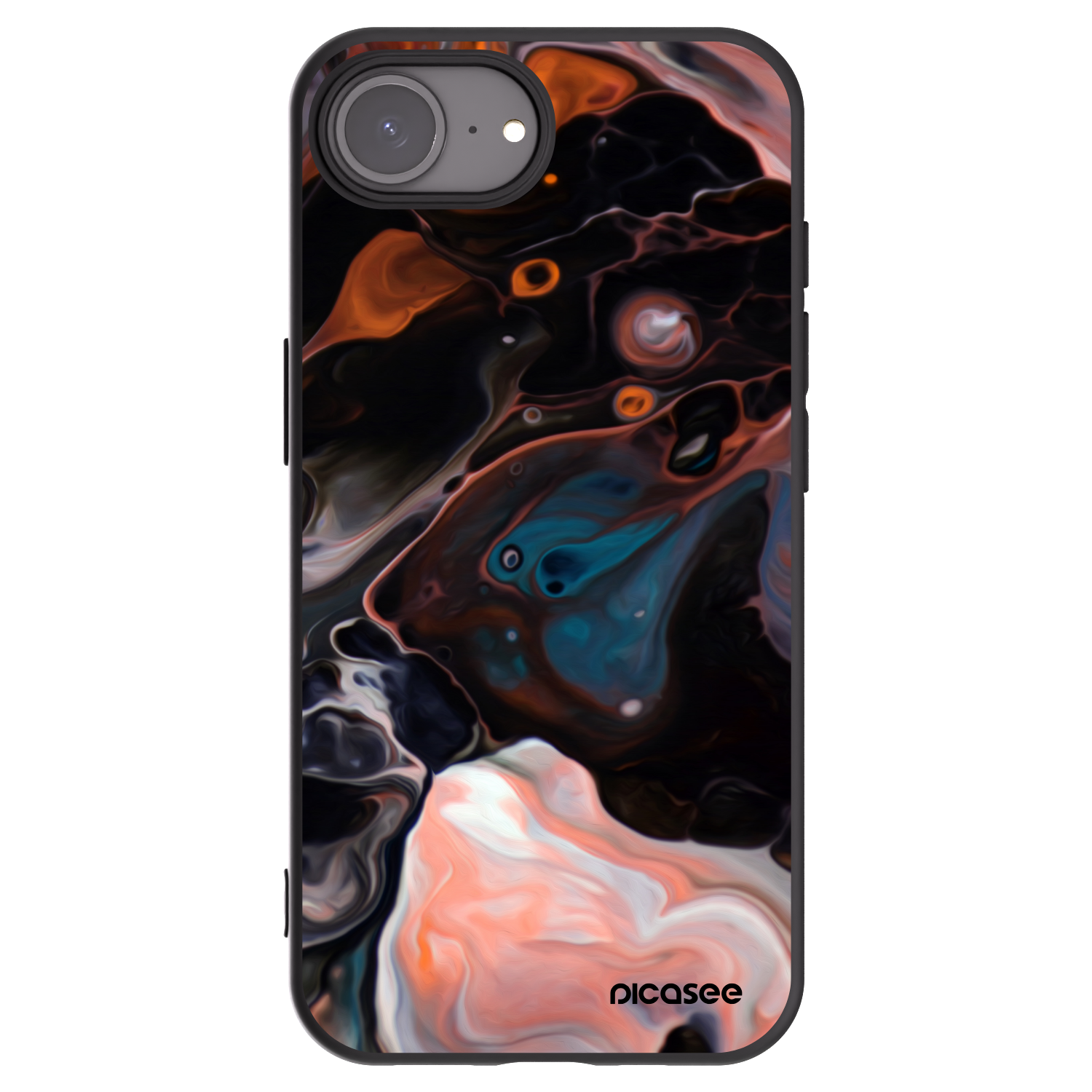 Picasee Μαύρη θήκη σιλικόνης για Apple iPhone 16e - Cream