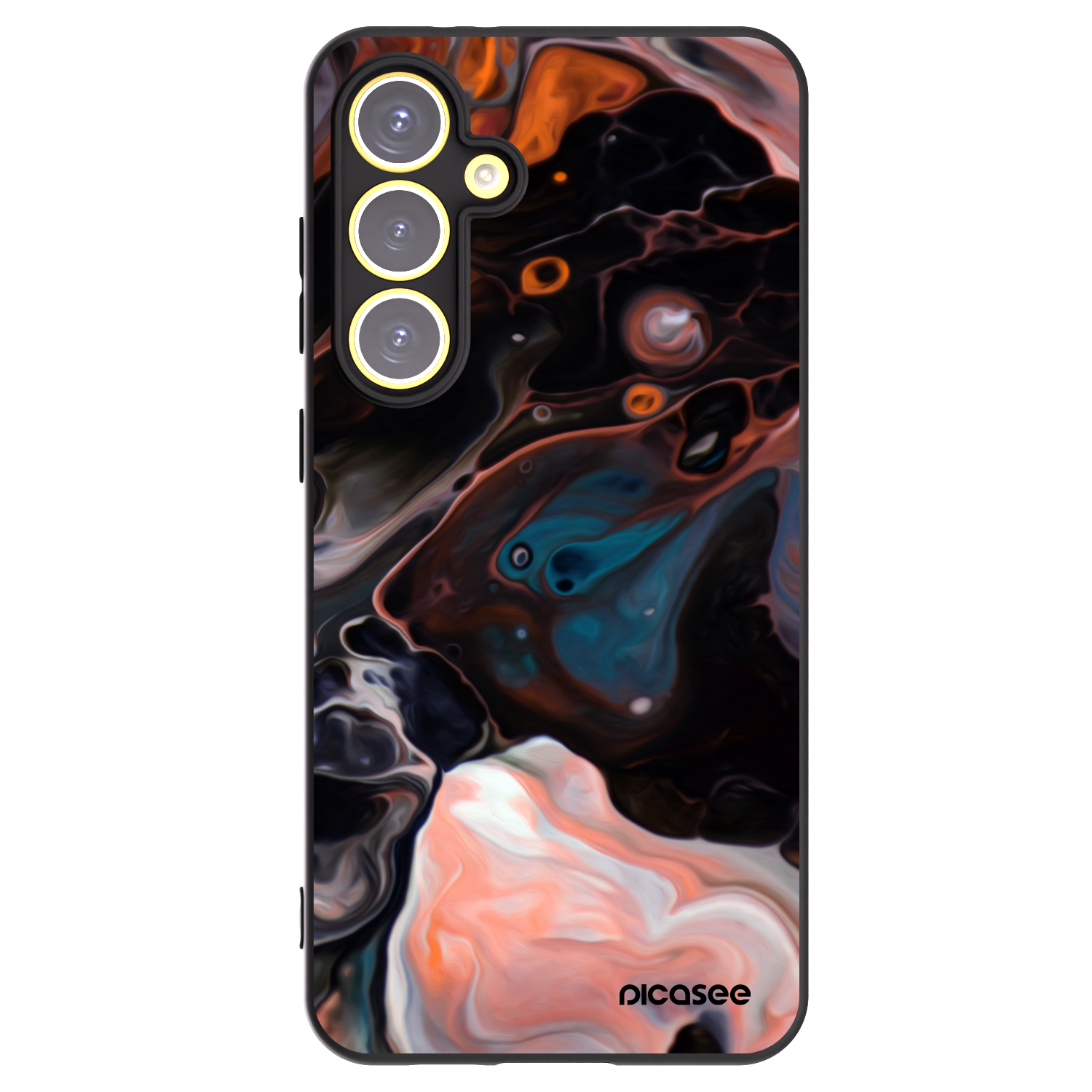 Picasee Μαύρη θήκη σιλικόνης για Samsung Galaxy S24 FE S721B - Cream