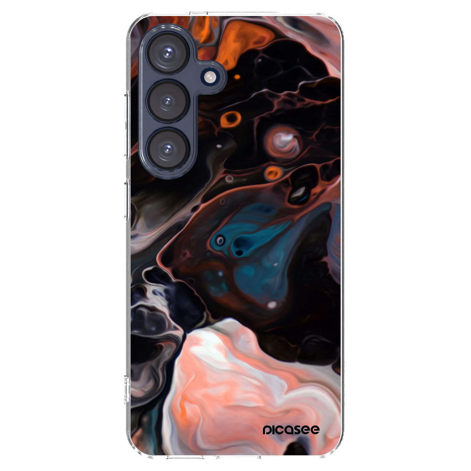 Picasee διαφανής θήκη σιλικόνης Samsung Galaxy S25 5G - Cream