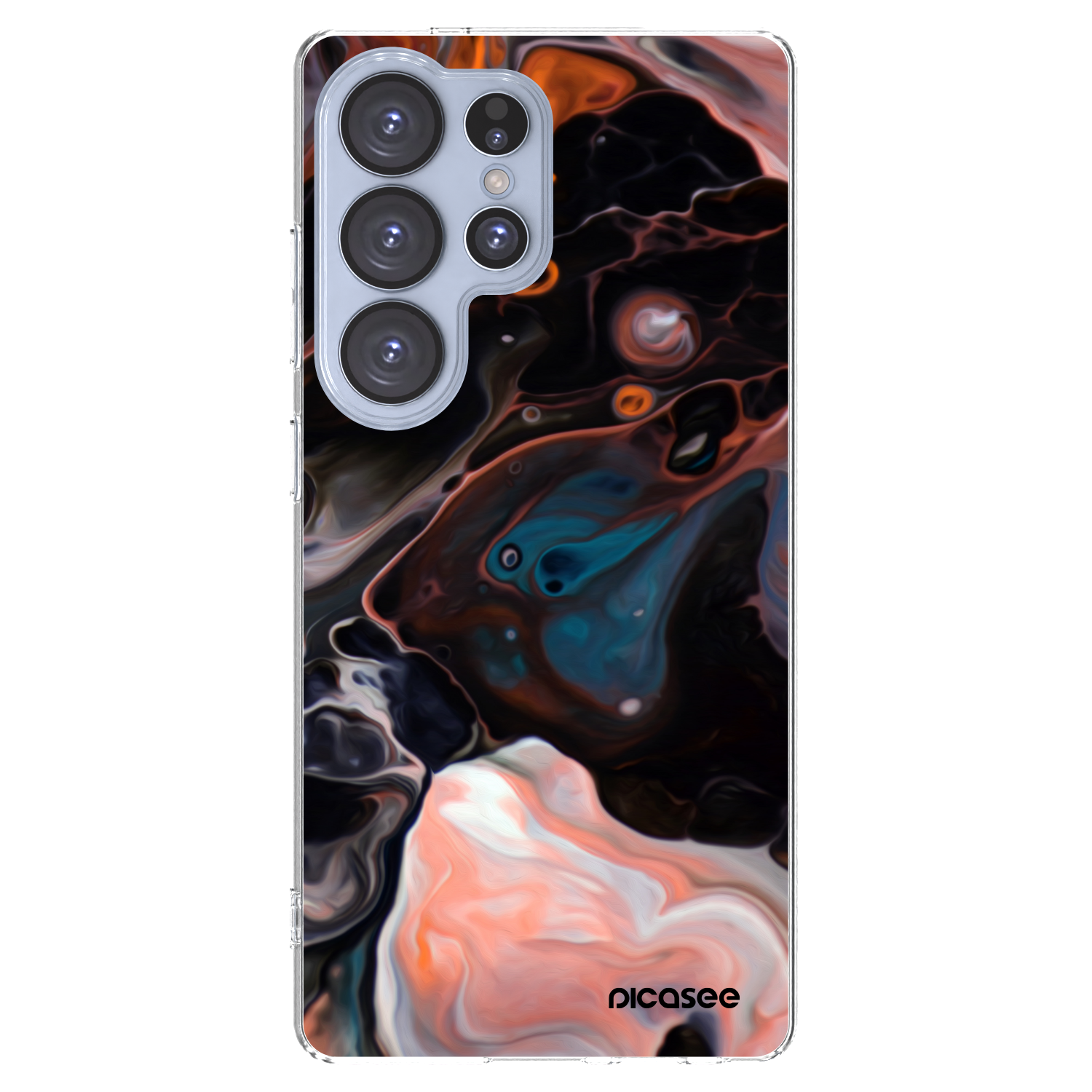 Picasee διαφανής θήκη σιλικόνης Samsung Galaxy S25 Ultra 5G - Cream