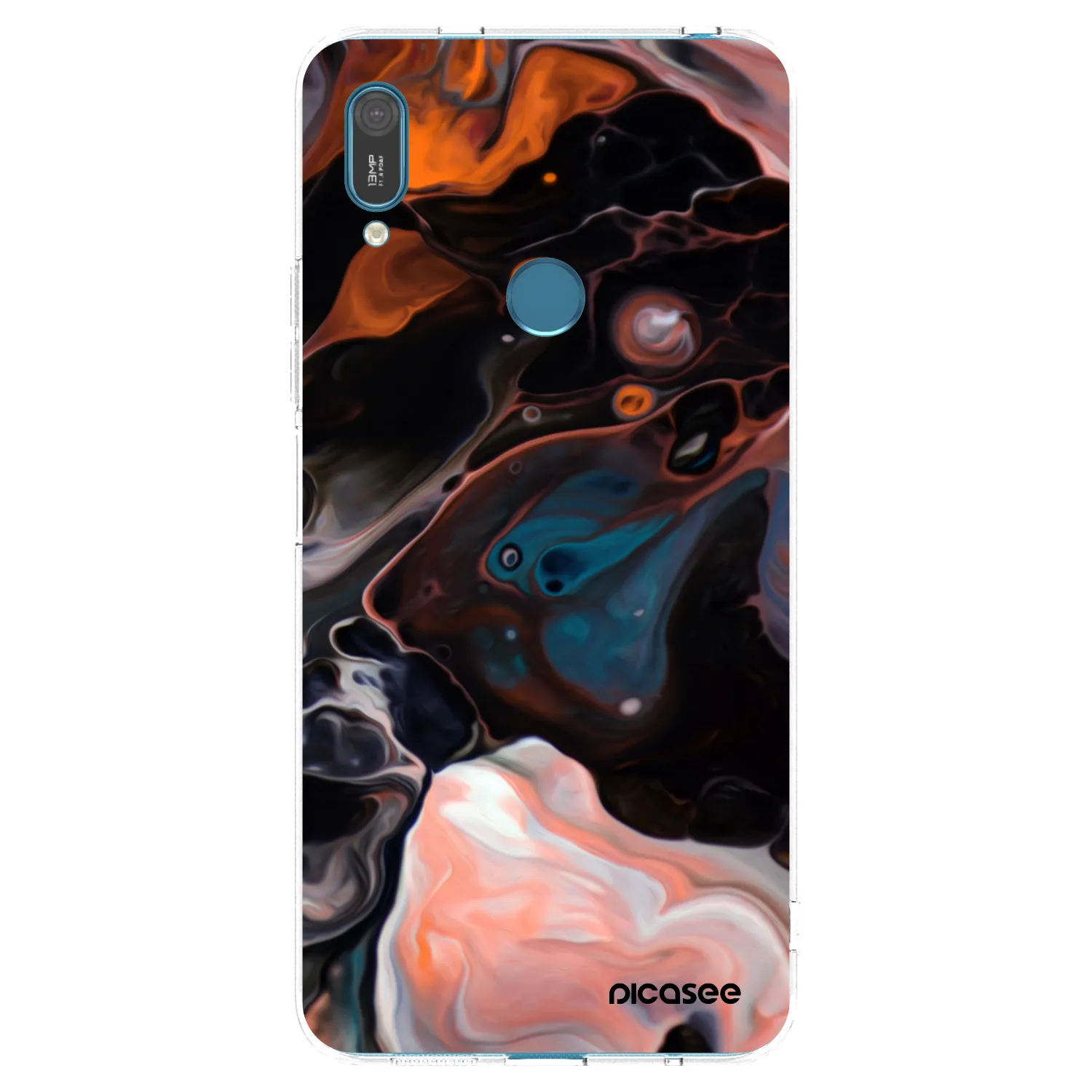 Picasee διαφανής θήκη σιλικόνης Huawei Y7 2019 - Cream