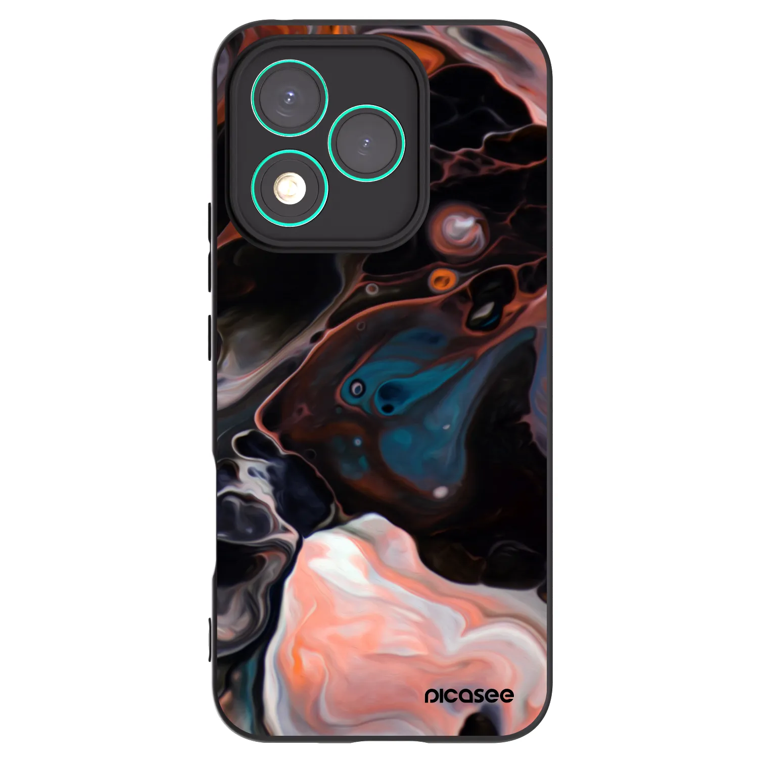 Picasee Μαύρη θήκη σιλικόνης για Honor 400 Lite 5G - Cream
