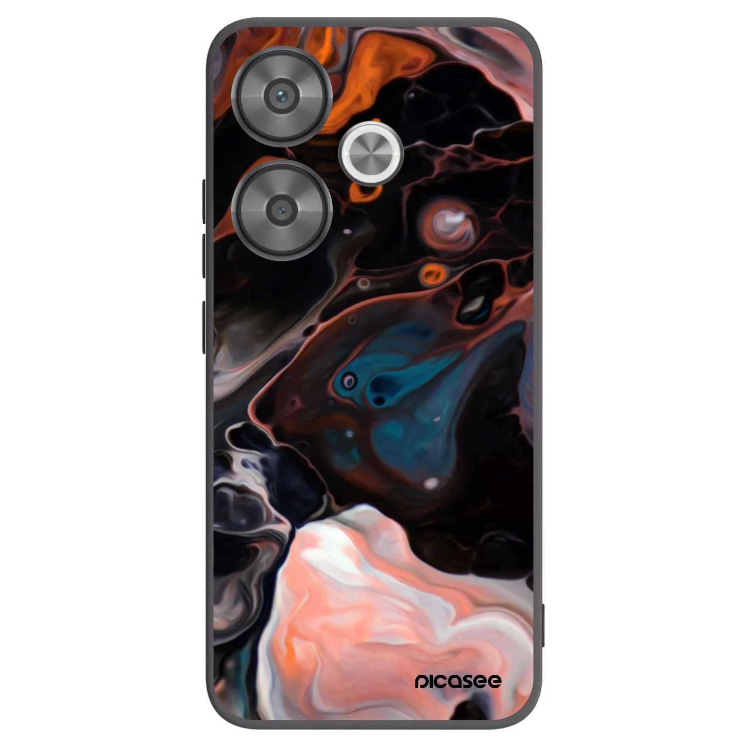 Picasee Μαύρη θήκη σιλικόνης για Xiaomi Poco F6 - Cream