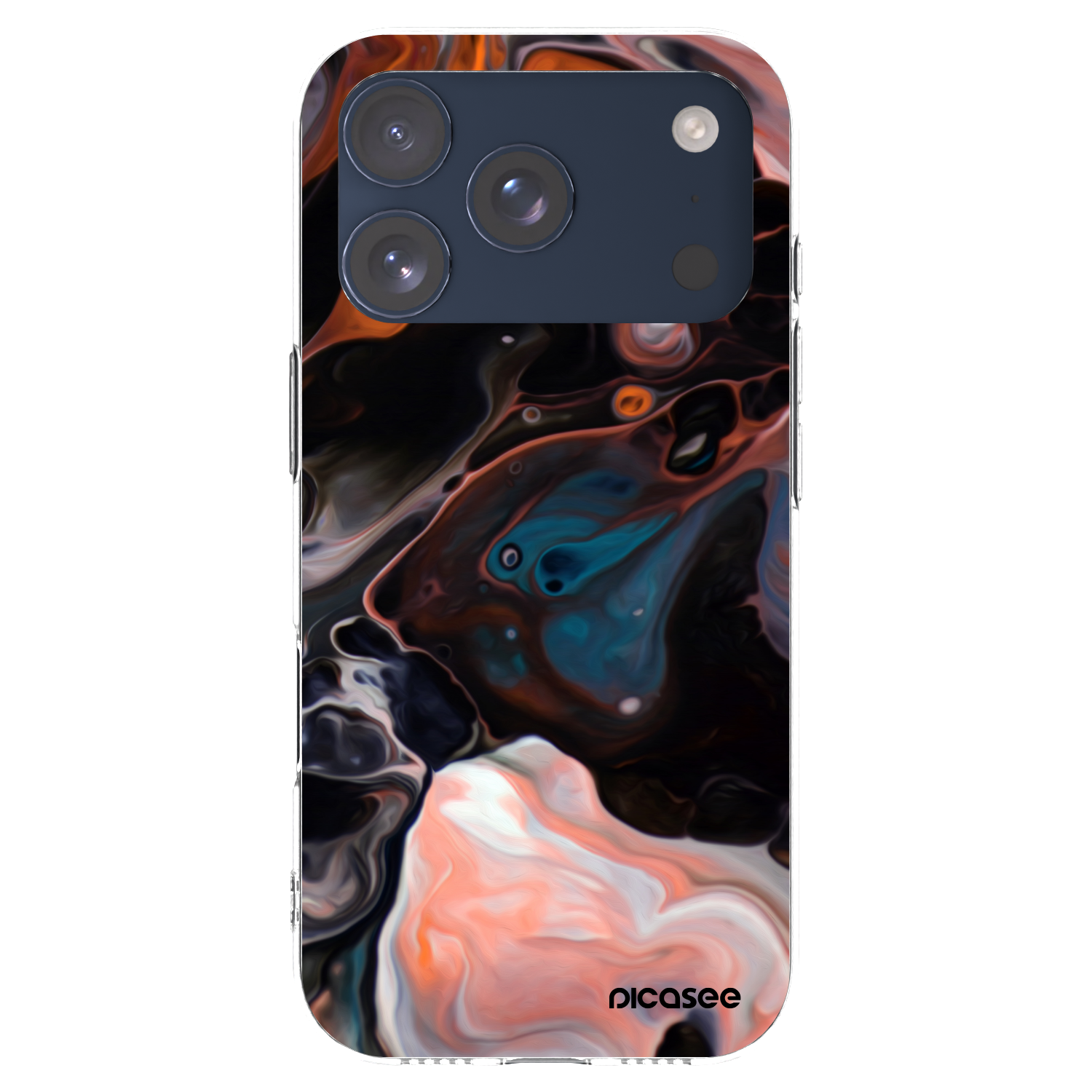 Picasee διαφανής θήκη σιλικόνης Apple iPhone 17 Pro - Cream