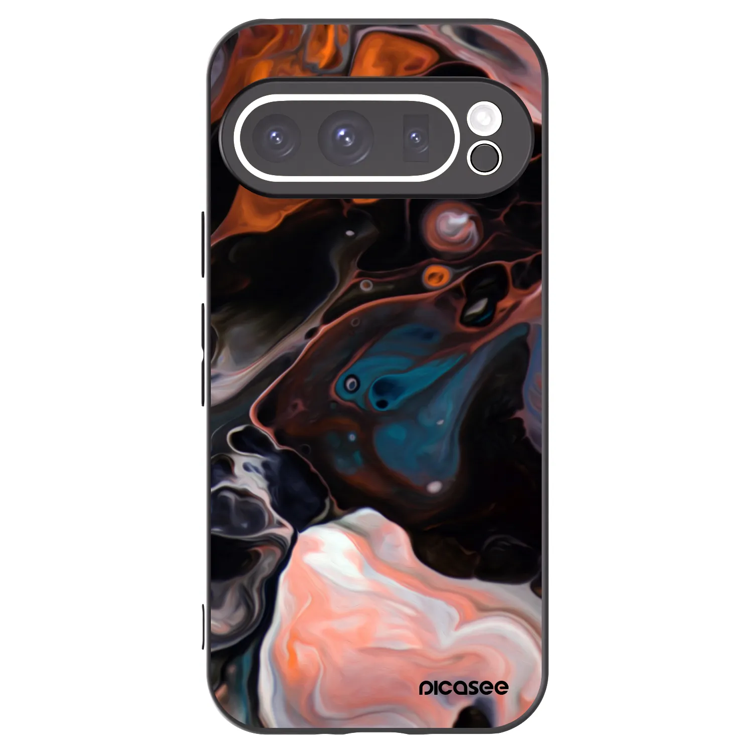 Picasee Μαύρη θήκη σιλικόνης για Google Pixel 9 Pro XL - Cream