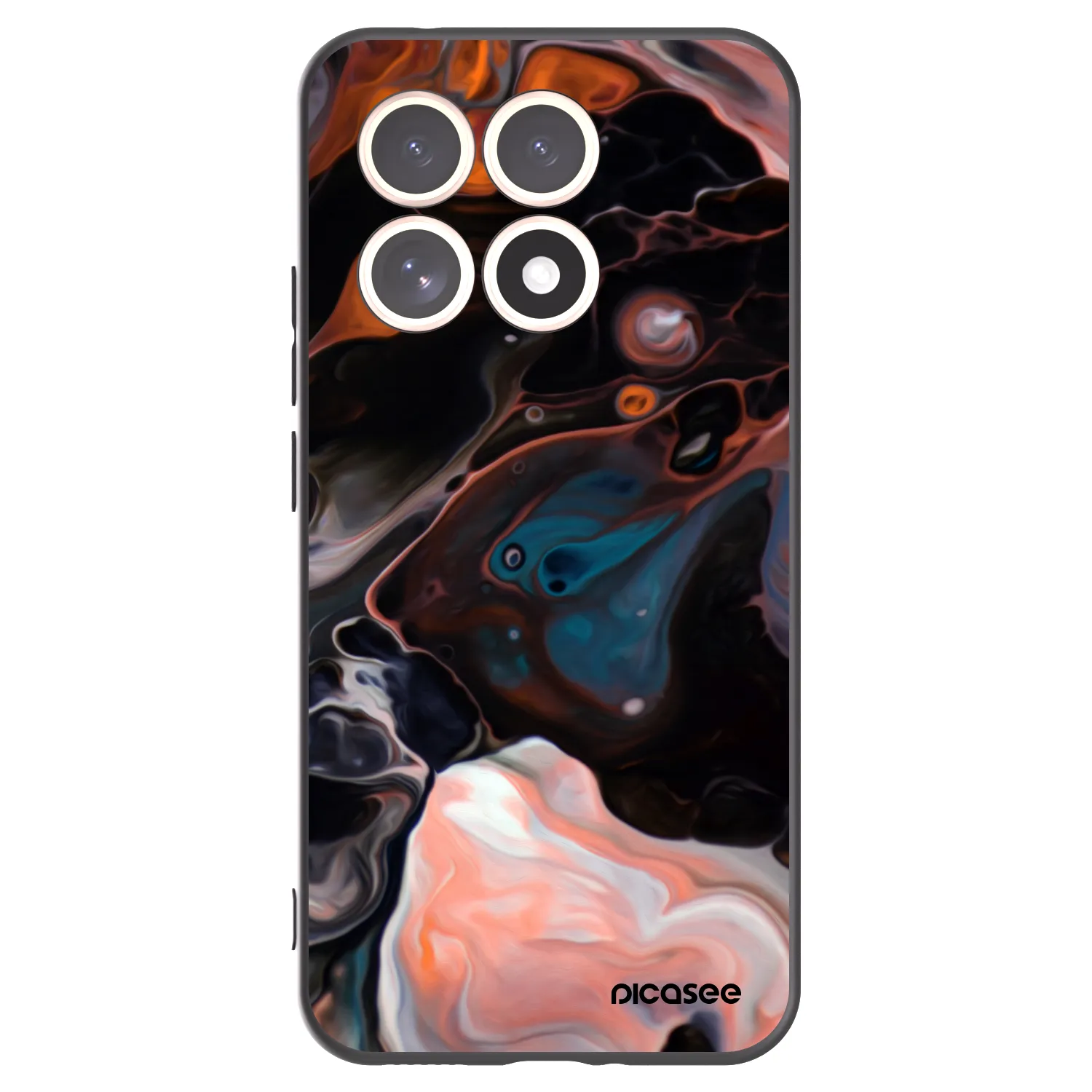 Picasee Μαύρη θήκη σιλικόνης για Xiaomi 15T - Cream