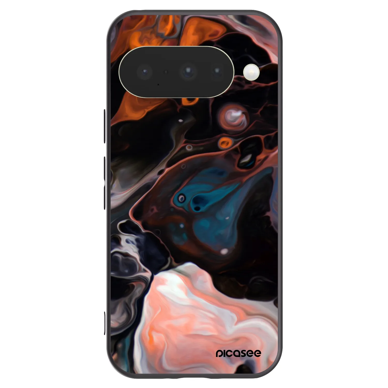 Picasee Μαύρη θήκη σιλικόνης για Google Pixel 10 - Cream