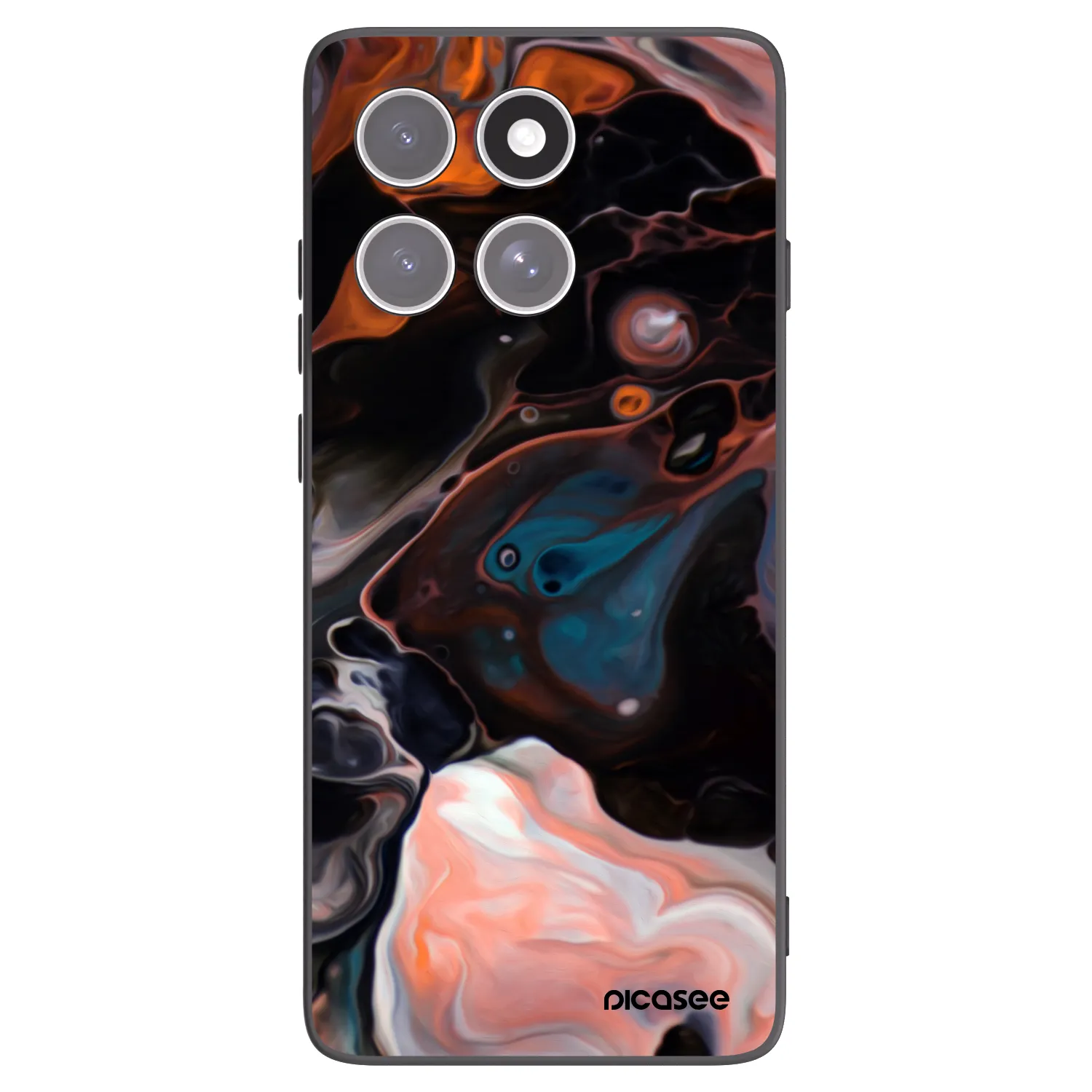 Picasee Μαύρη θήκη σιλικόνης για Motorola Edge 60 Fusion - Cream