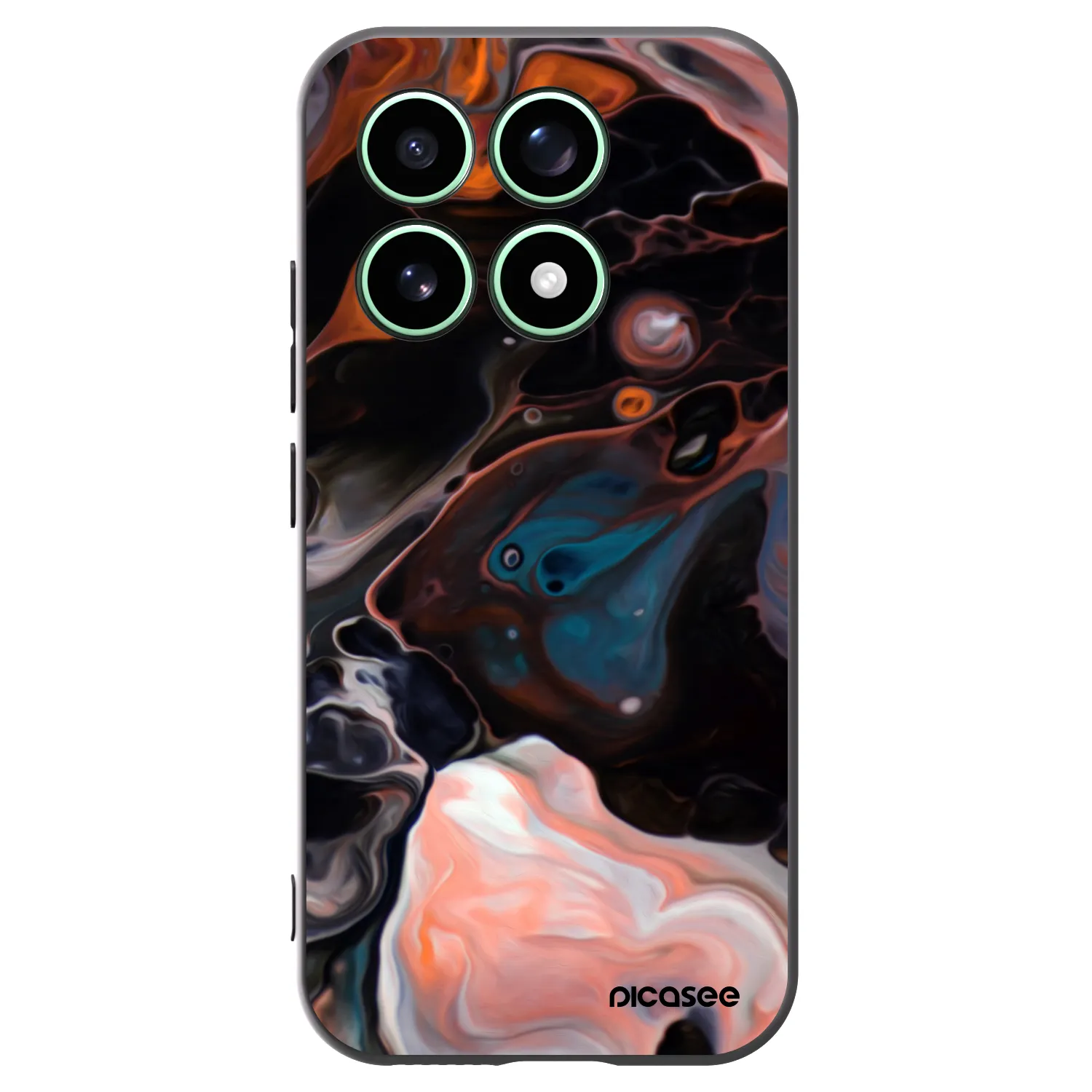 Picasee Μαύρη θήκη σιλικόνης για Xiaomi 17 - Cream