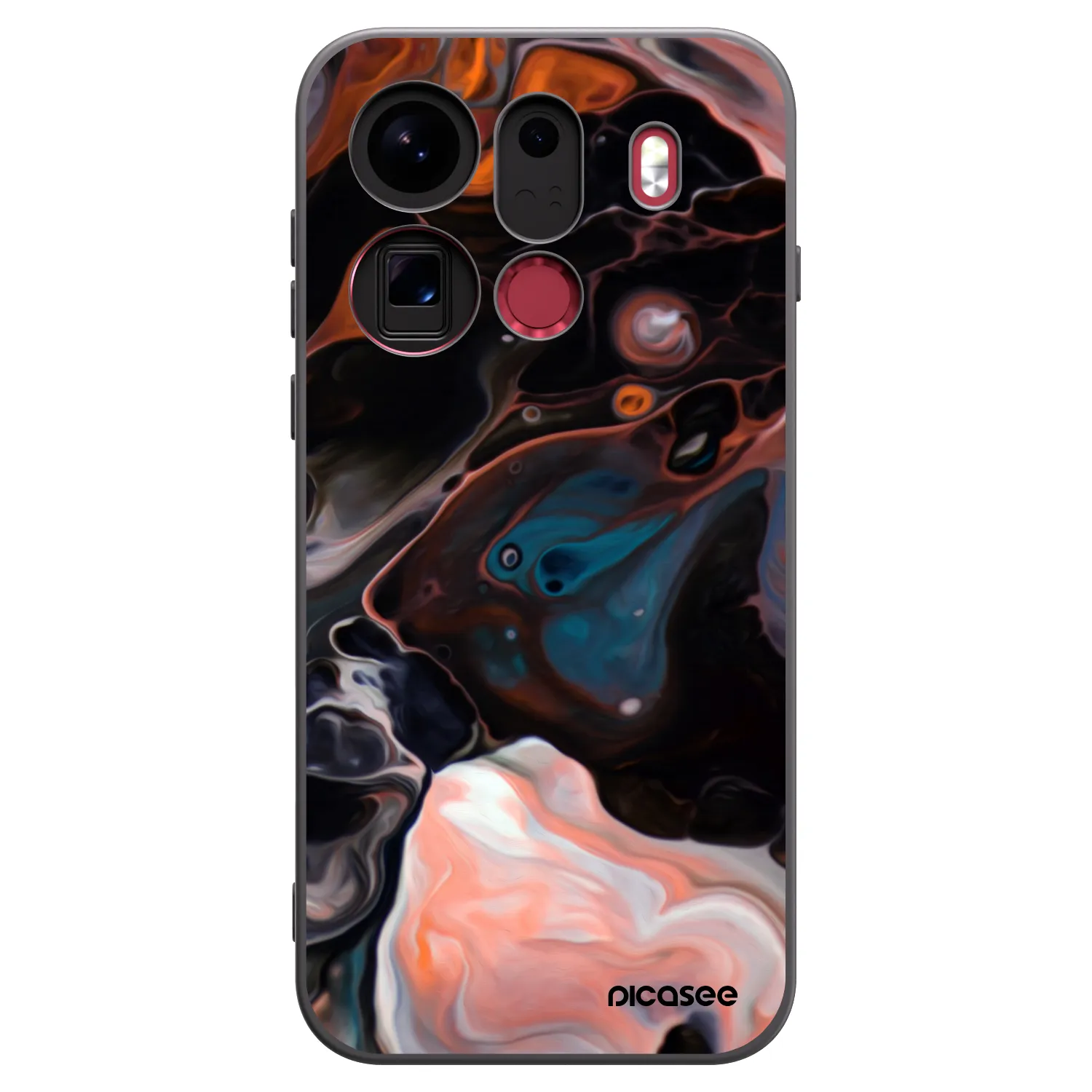 Picasee Μαύρη θήκη σιλικόνης για OPPO Find X9 Pro - Cream