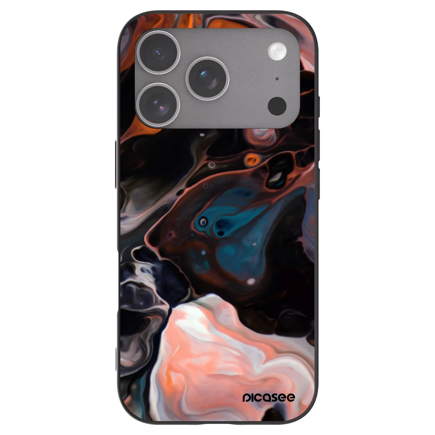 Picasee Μαύρη θήκη σιλικόνης για Apple iPhone 18 Pro - Cream