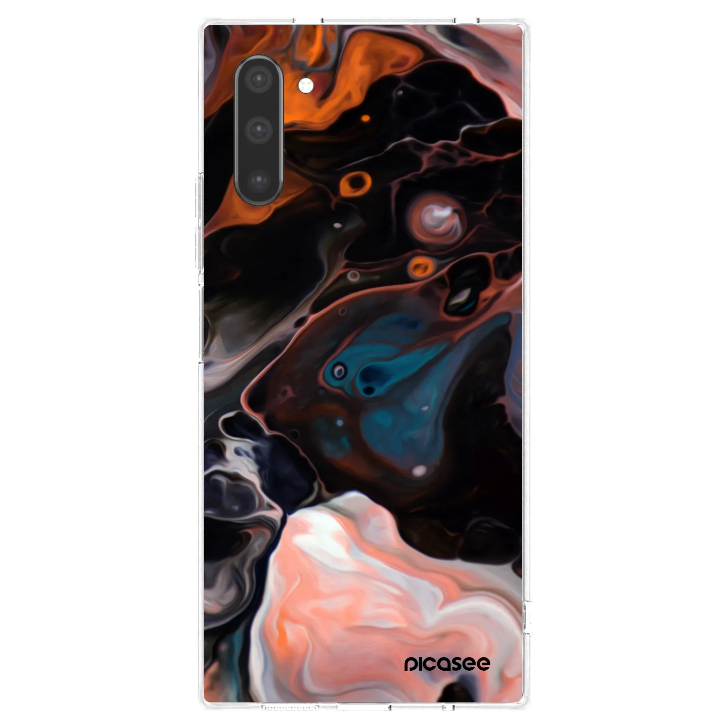 Picasee διαφανής θήκη σιλικόνης Samsung Galaxy Note 10 N970F - Cream