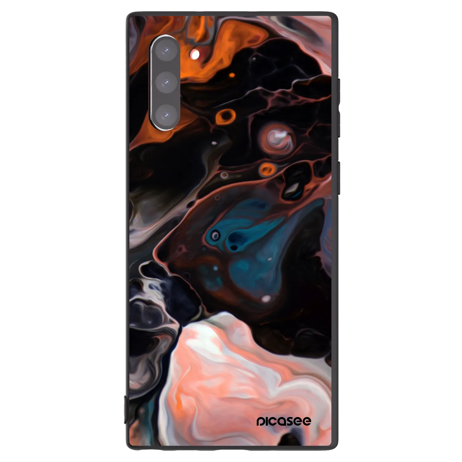 Picasee Μαύρη θήκη σιλικόνης για Samsung Galaxy Note 10 N970F - Cream