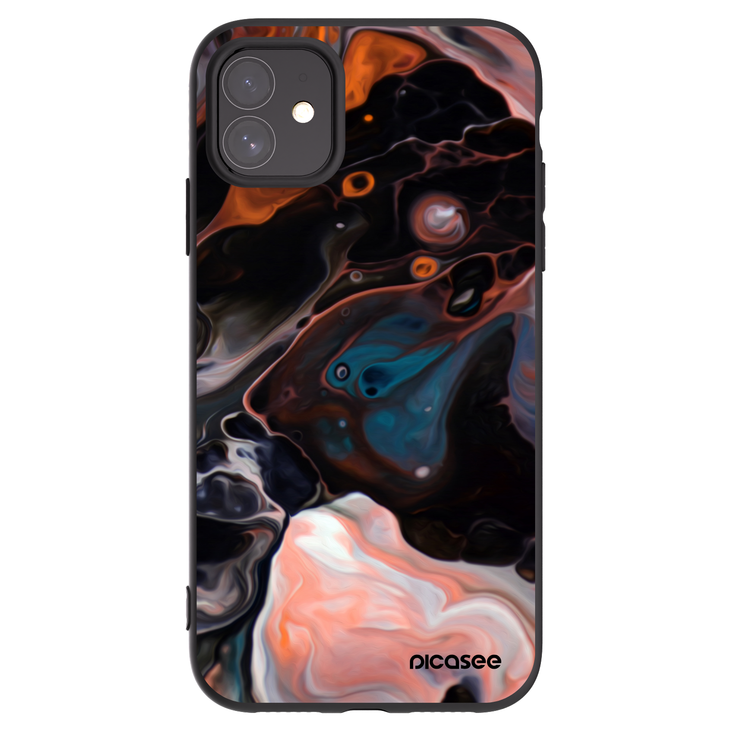Picasee Μαύρη θήκη σιλικόνης για Apple iPhone 11 - Cream