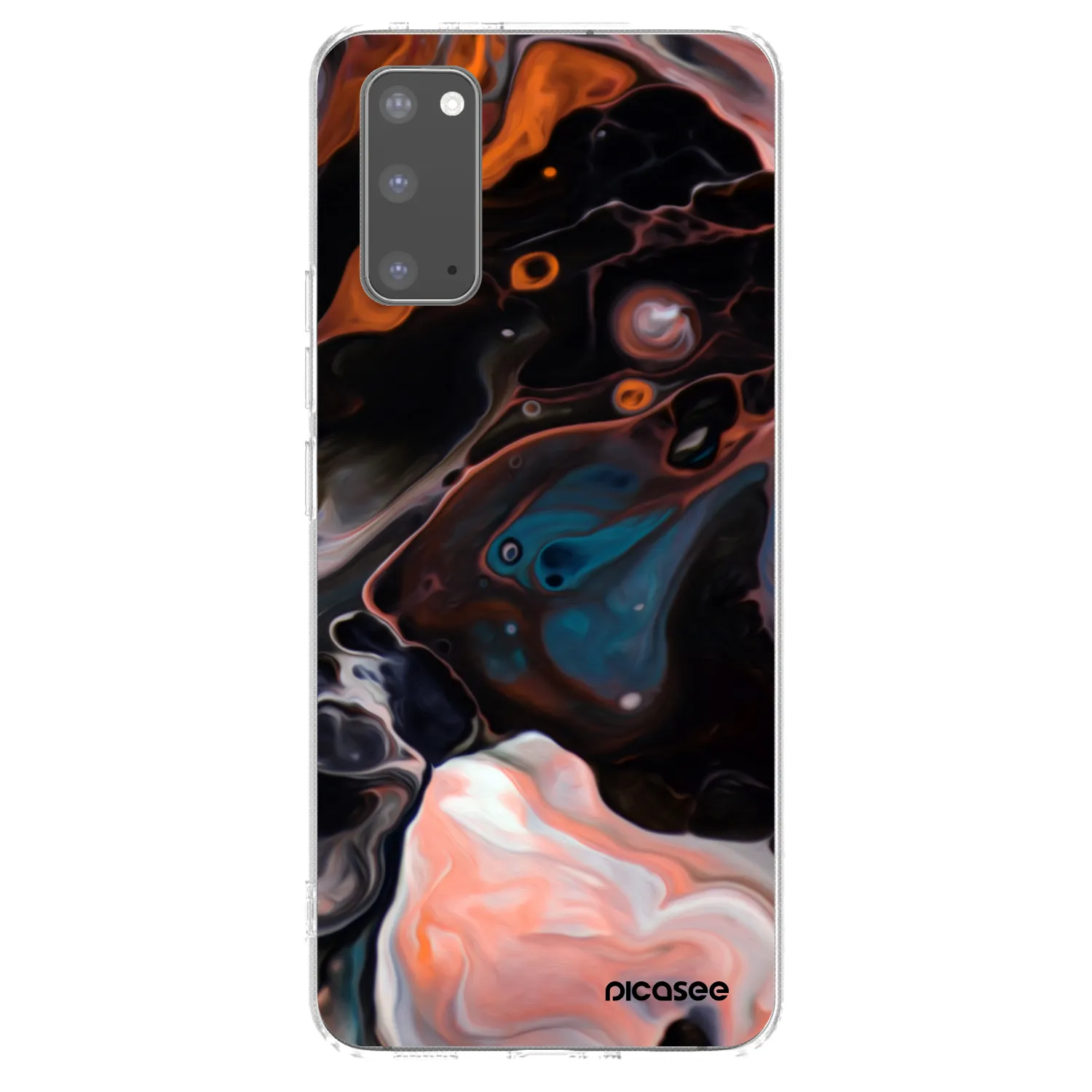 Picasee διαφανής θήκη σιλικόνης Samsung Galaxy S20 G980F - Cream
