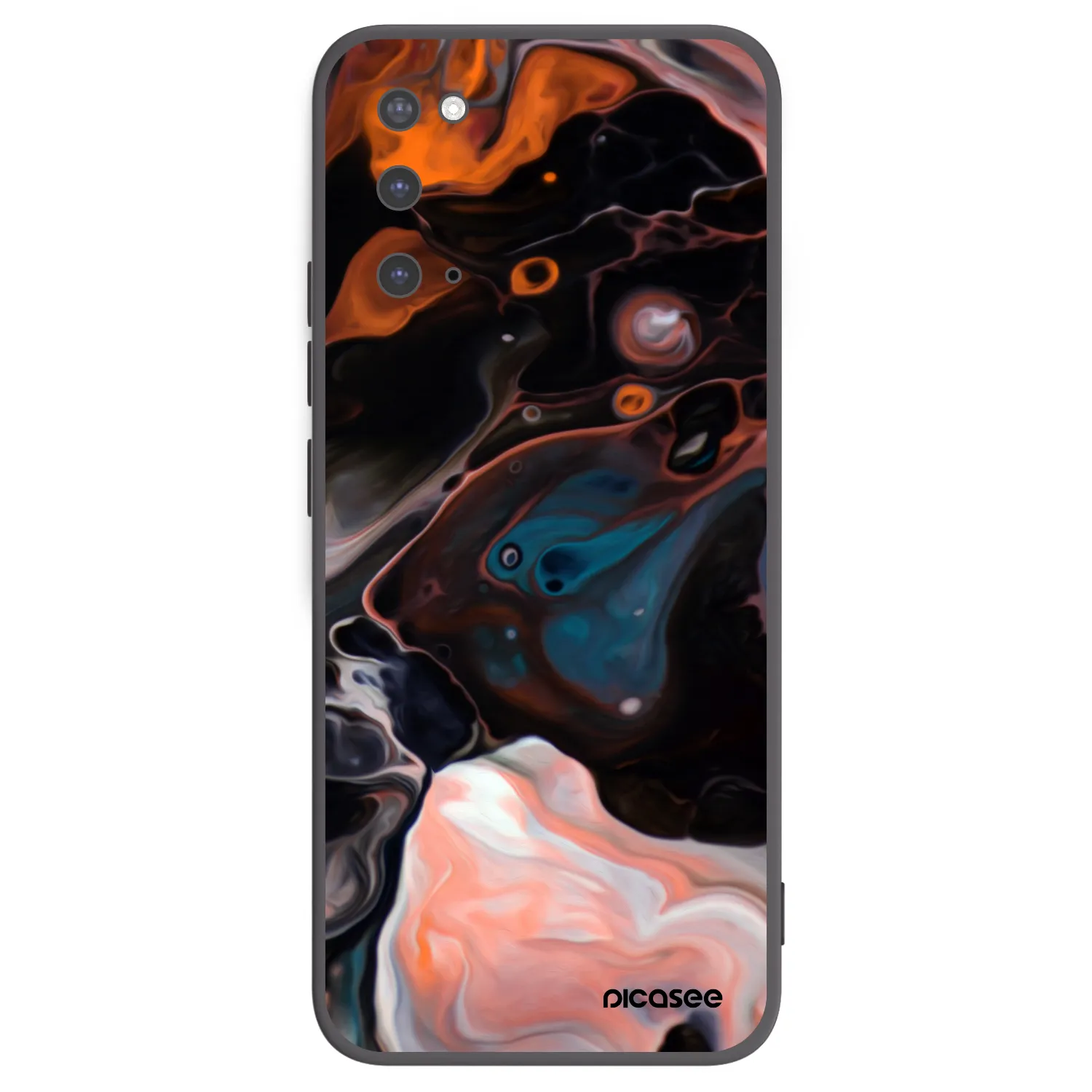 Picasee Μαύρη θήκη σιλικόνης για Samsung Galaxy S20 G980F - Cream