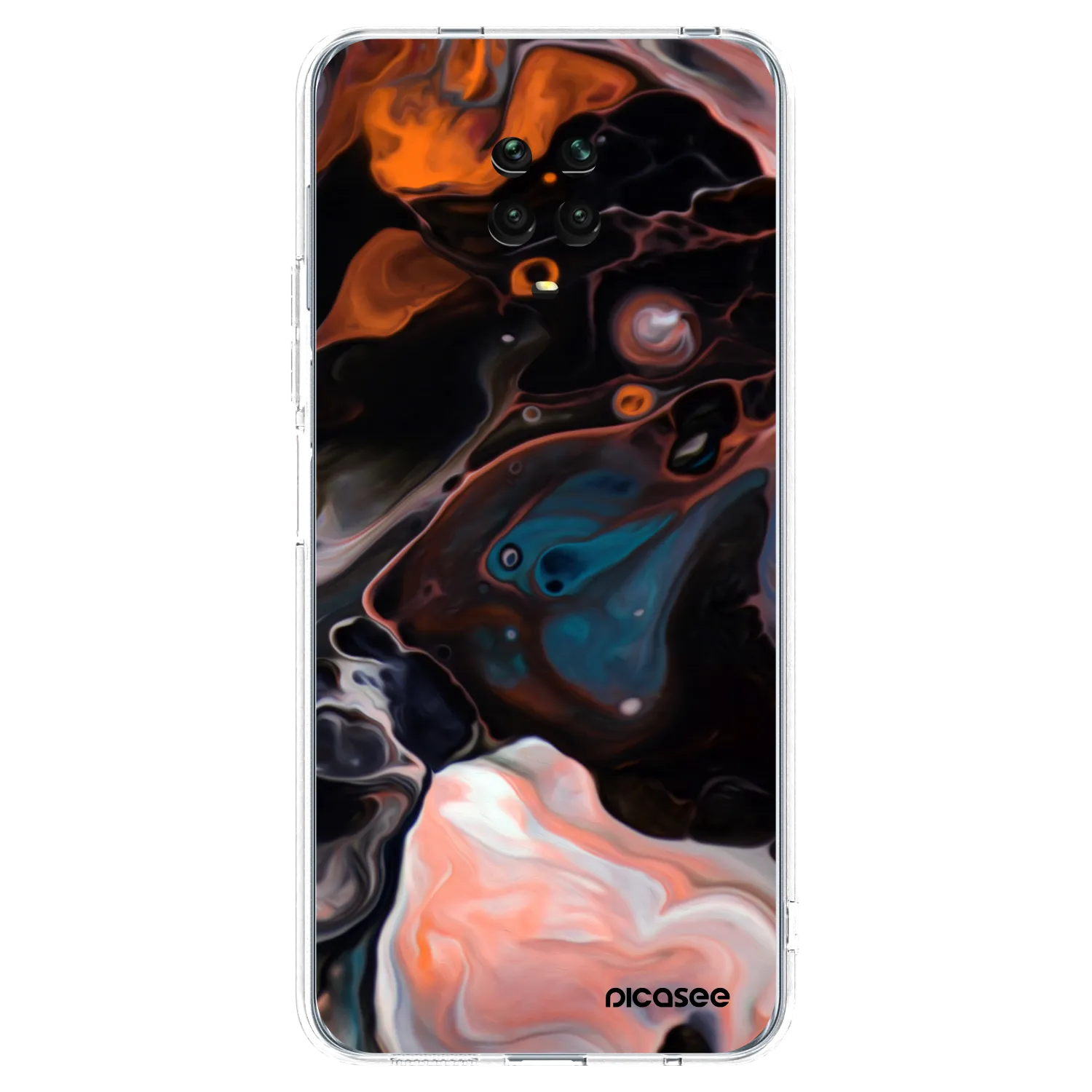 Picasee διαφανής θήκη σιλικόνης Xiaomi Redmi Note 9 Pro - Cream