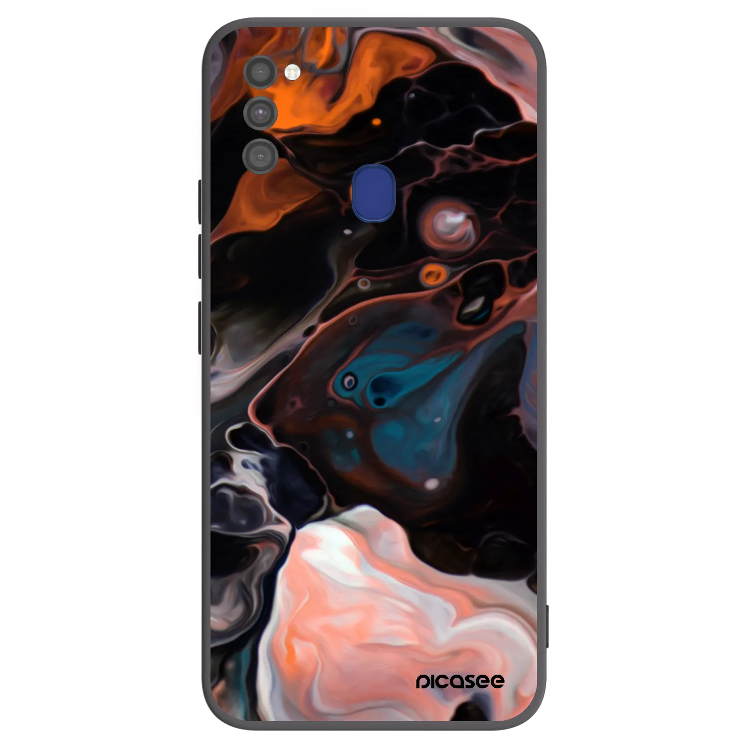 Picasee Μαύρη θήκη σιλικόνης για Samsung Galaxy M21 M215F - Cream