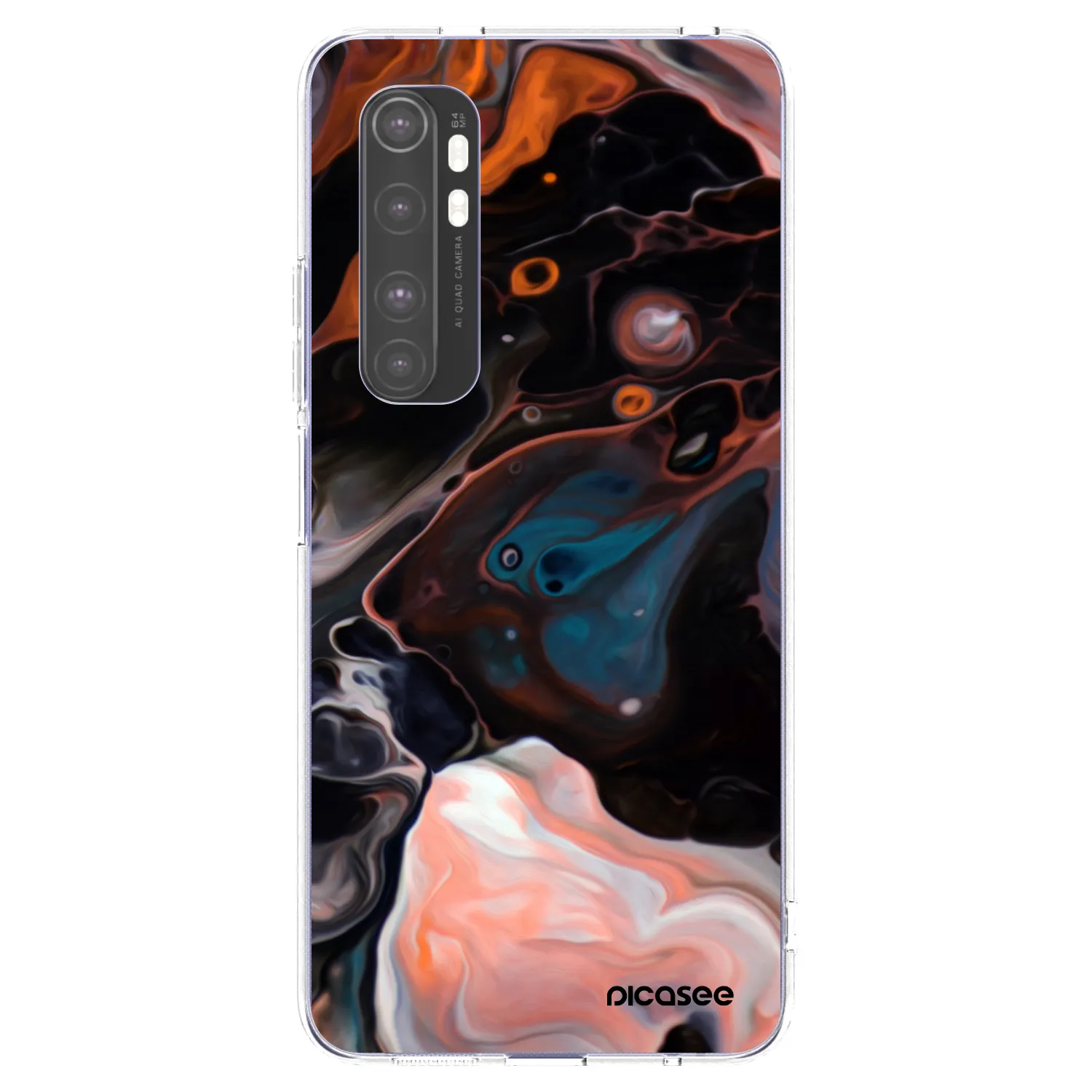 Picasee διαφανής θήκη σιλικόνης Xiaomi Mi Note 10 Lite - Cream