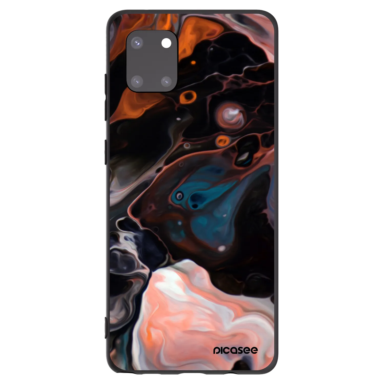 Picasee Μαύρη θήκη σιλικόνης για Samsung Galaxy Note 10 Lite N770F - Cream