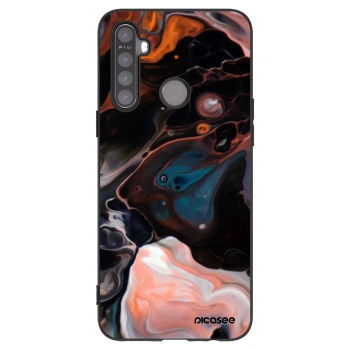 Picasee Μαύρη θήκη σιλικόνης για Realme 5 - Cream