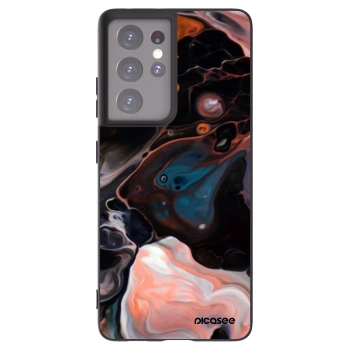Picasee Μαύρη θήκη σιλικόνης για Samsung Galaxy S21 Ultra 5G G998B - Cream