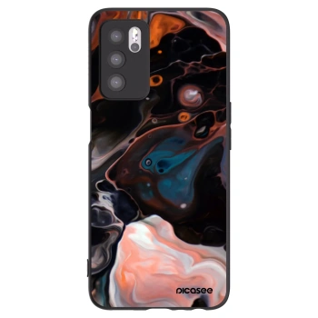 Picasee Μαύρη θήκη σιλικόνης για OPPO A16s - Cream