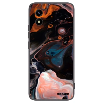 Picasee Μαύρη θήκη σιλικόνης για Vivo Y01 - Cream