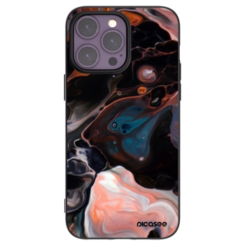 Picasee Μαύρη θήκη σιλικόνης για Apple iPhone 14 Pro Max - Cream