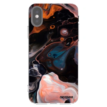 Picasee διαφανής θήκη σιλικόνης Apple iPhone X/XS - Cream