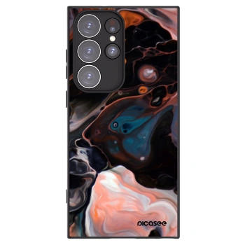 Picasee Μαύρη θήκη σιλικόνης για Samsung Galaxy S23 Ultra 5G - Cream