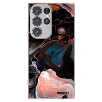 Picasee διαφανής θήκη σιλικόνης Samsung Galaxy S23 Ultra 5G - Cream