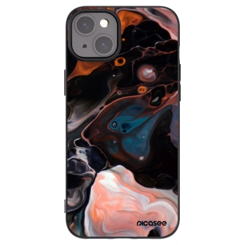 Picasee Μαύρη θήκη σιλικόνης για Apple iPhone 15 Plus - Cream