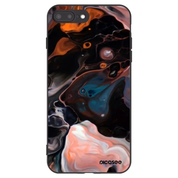 Picasee Μαύρη θήκη σιλικόνης για Apple iPhone 7 Plus - Cream