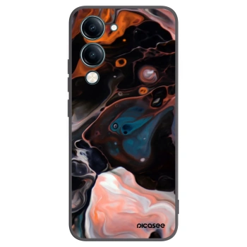 Picasee Μαύρη θήκη σιλικόνης για Vivo Y29s 5G - Cream