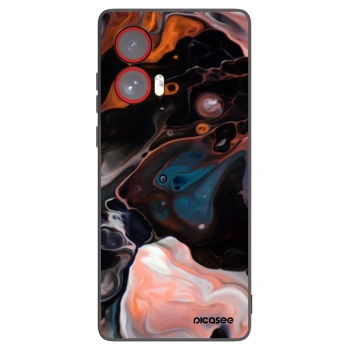 Picasee Μαύρη θήκη σιλικόνης για Motorola Edge 50 Fusion - Cream