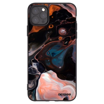 Picasee Μαύρη θήκη σιλικόνης για Apple iPhone 11 Pro Max - Cream