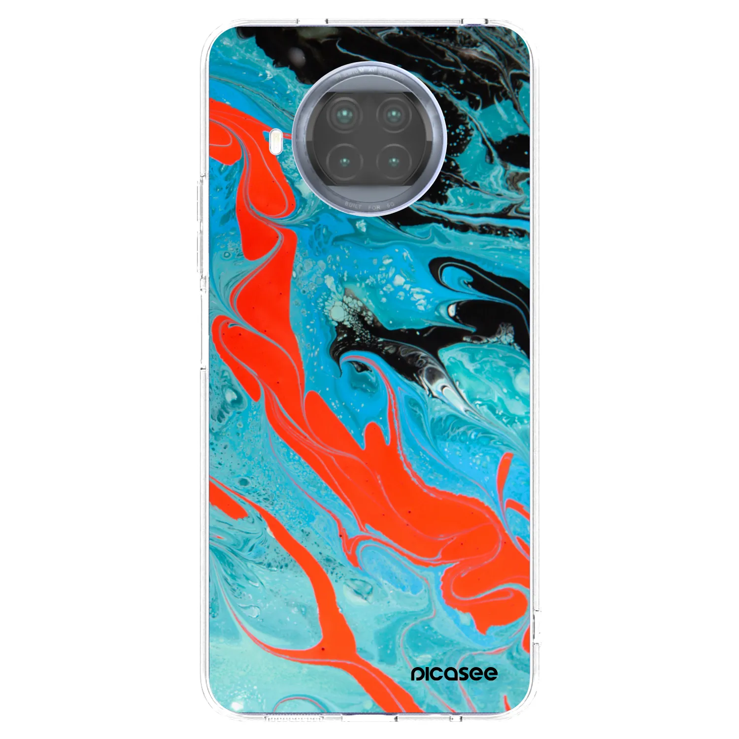 Picasee διαφανής θήκη σιλικόνης Xiaomi Mi 10T Lite - Blue Magma