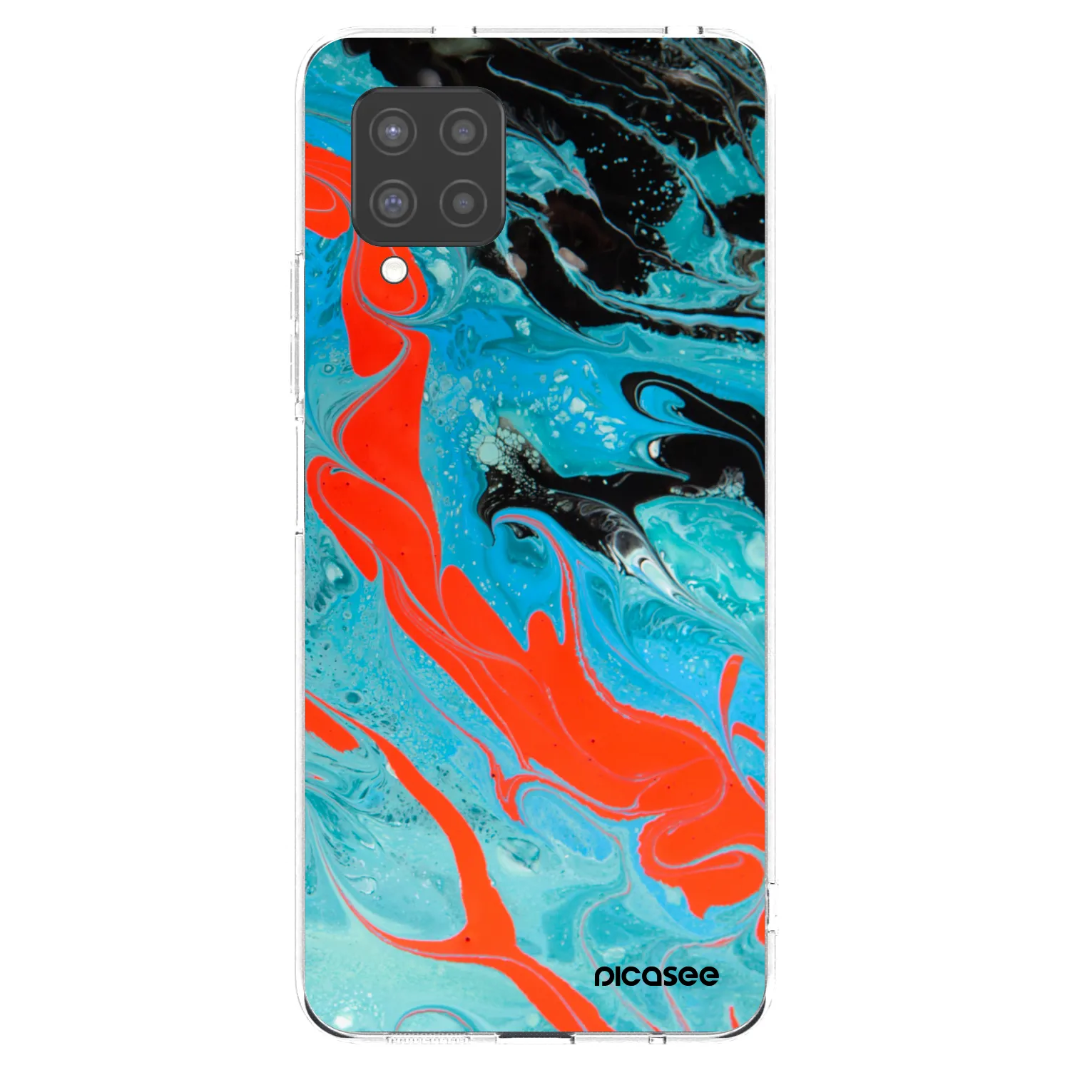 Picasee διαφανής θήκη σιλικόνης Samsung Galaxy A42 A426B - Blue Magma