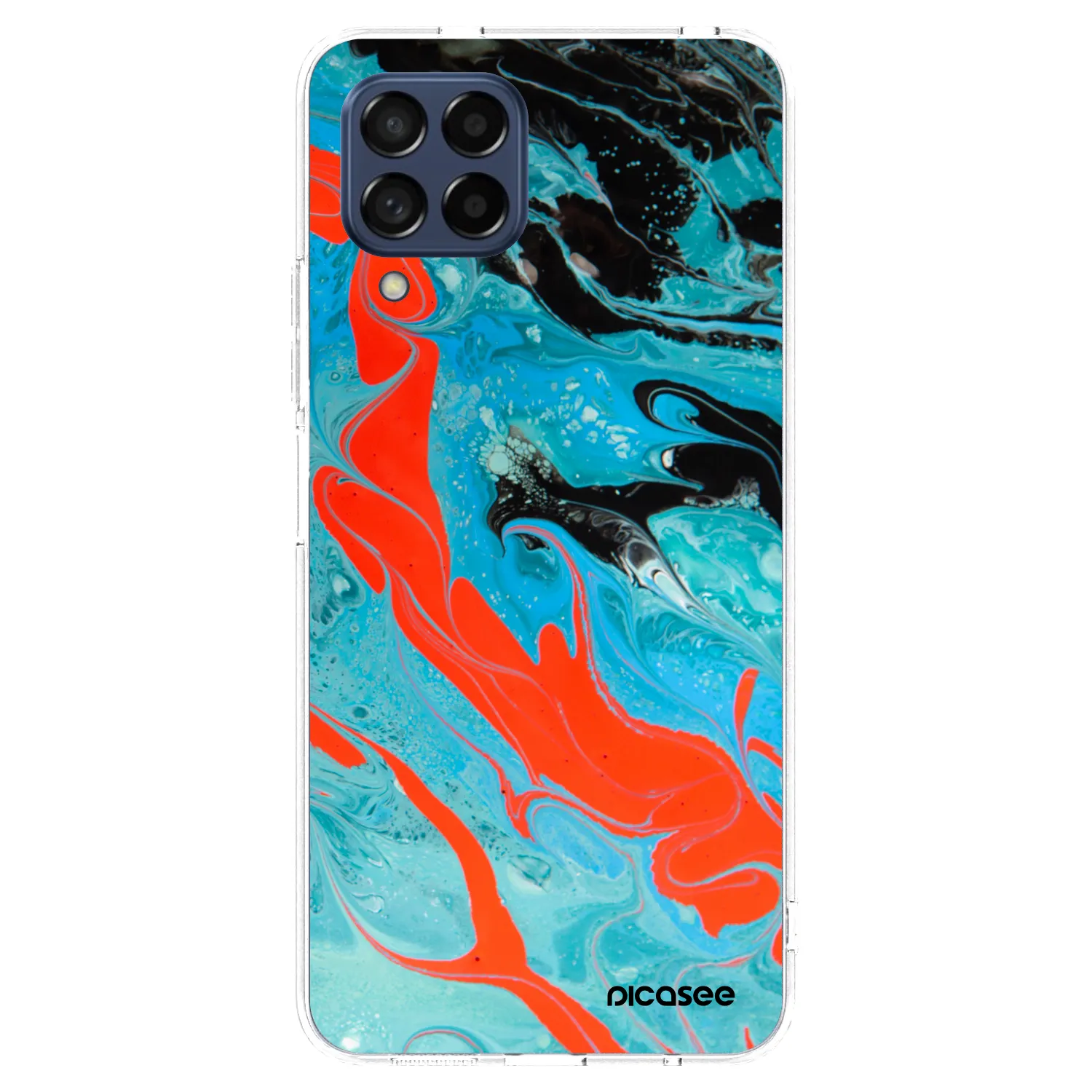 Picasee διαφανής θήκη σιλικόνης Samsung Galaxy M53 5G - Blue Magma